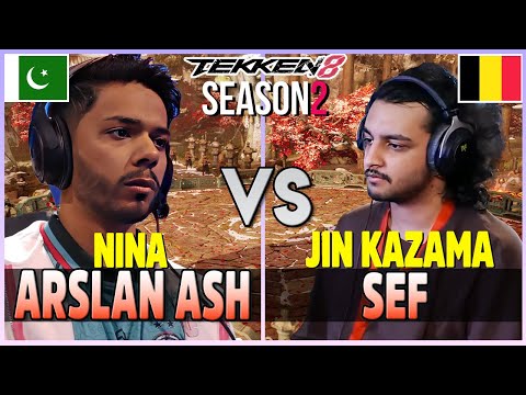 Tekken 8  ▰  ARSLAN ASH (Nina) Vs SEF (Jin Kazama) ▰ Player Matches!