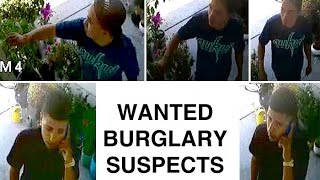 Do you recognize these burglary suspects  Case #15 265 0637
