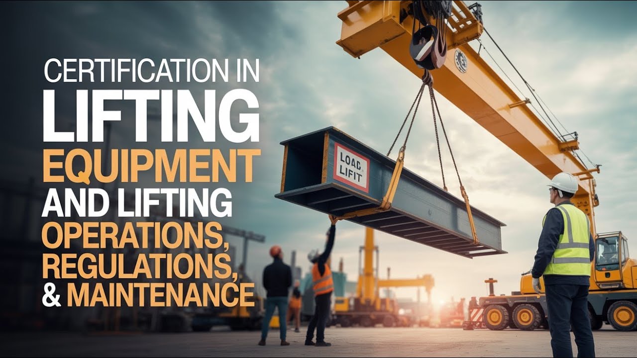 Certification in Lifting Equipment and Lifting Operations, Regulations & Maintenance