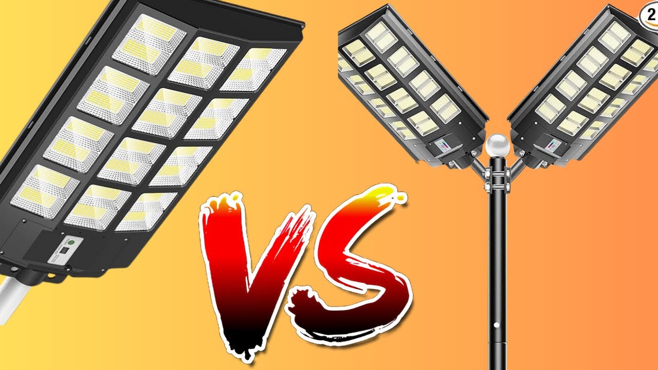 OKPRO Solar Street Light vs Jadisi 2-Pack Solar Street Light