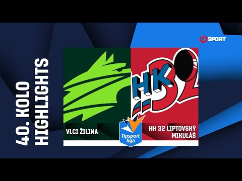 40. kolo: Vlci Žilina - HK 32 Liptovský Mikuláš 3:2 (0:1, 1:1, 2:0)