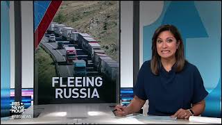 Russians flee to neighboring countries to avoid fighting in Putin's war against Ukraine