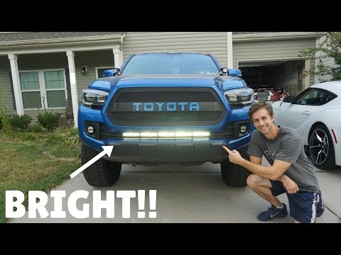 Installing a HIDDEN BUMPER LIGHT BAR for my 3RD Generation TOYOTA TACOMA!