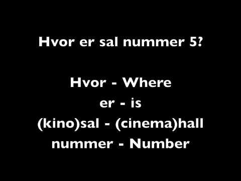 Norwegian Lesson 9 - Daily life