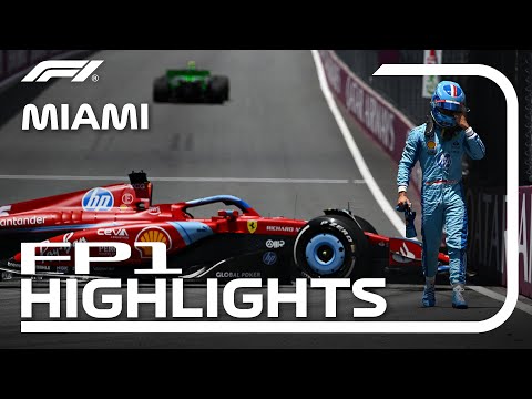 F1 2024 第6戦マイアミGP（マイアミ）FP1ハイライト動画
