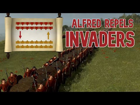 Battle of Edington 878 AD: Wessex vs Danes-BRAINS vs BRAWNS: King Alfred vs the Viking Guthrum