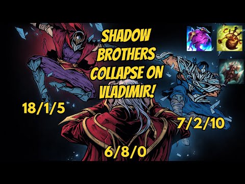 How to play Shen vs Vladimir Top - And one R mid snowballs the game with Zed - Diamond/Masters NA