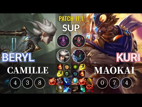 DWG BeryL Camille vs Kuri Maokai Sup - KR Patch 11.1