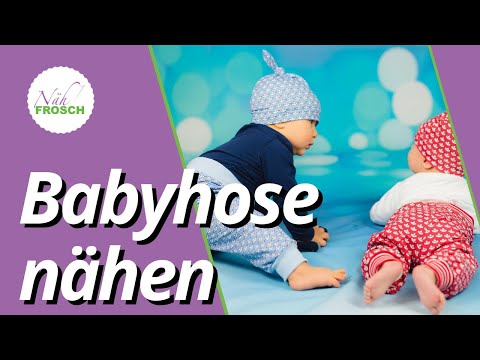 Baby Hose nähen - Nähanleitung kostenloses Schnittmuster RAS - Ideal für Anfänger