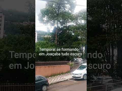 está vindo um temporal em Joaçaba sc #santacatarina #cidadeshistoricas #turistandoemsp #carnaval