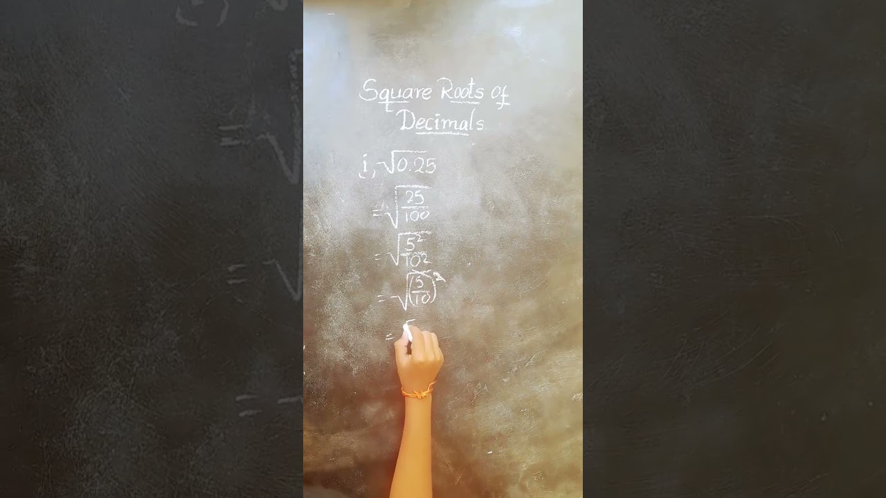 Trick to find Square root of decimal numbers | #mathstricks | #maths | #studysphere | #mathproblems