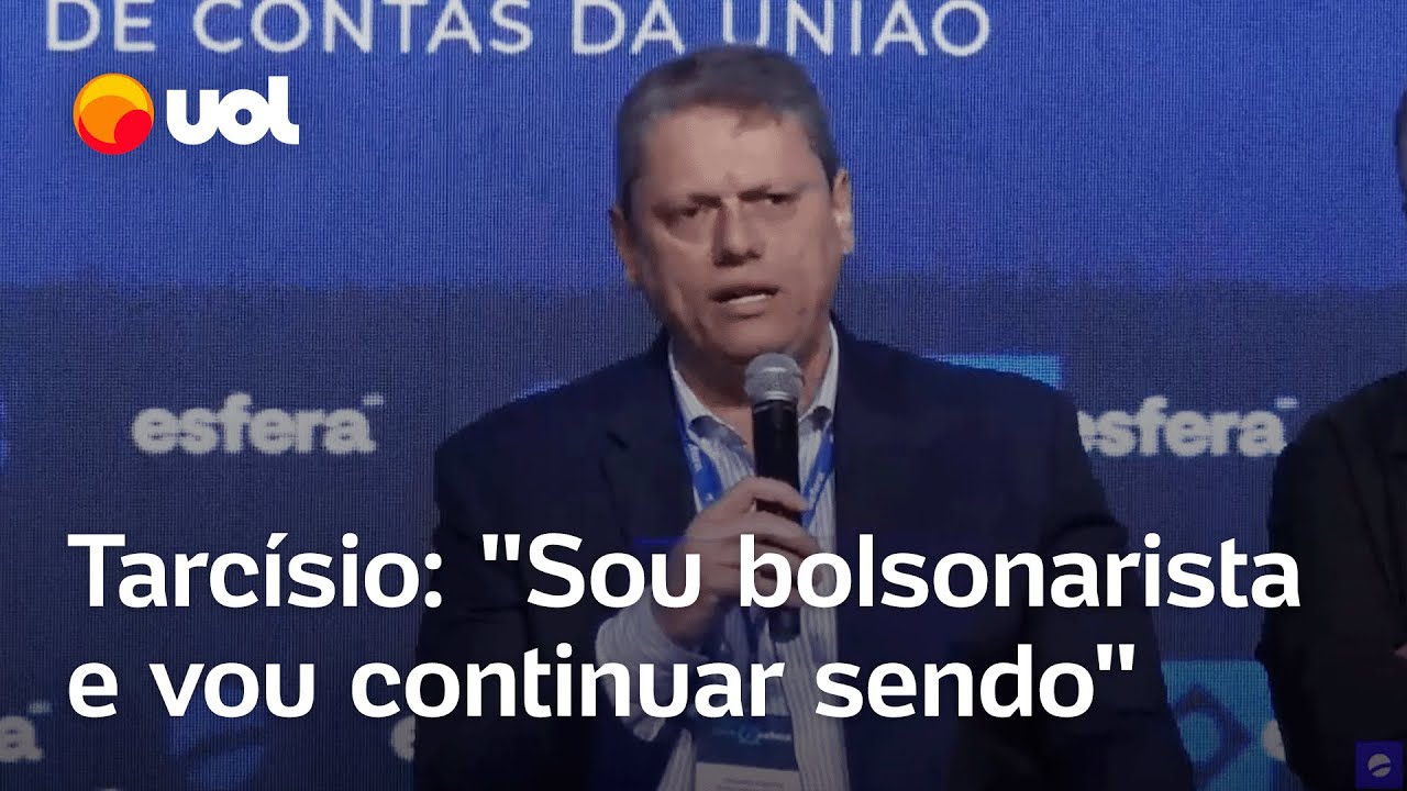 Tarcísio de Freitas garante: 'Sou bolsonarista e vou continuar sendo'