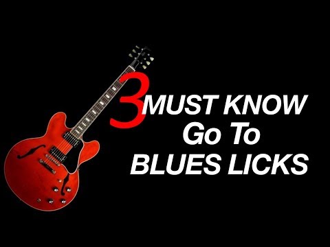 3 Must Know Go To Blues licks guitar video lesson EZ and fun!