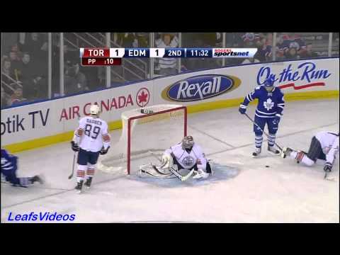 Maple Leafs @ Oilers - Mikhail Grabovski Scores - 101214
