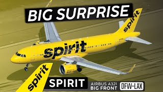 I Have Opinions! · SPIRIT AIRLINES A321 Big Front Seat 🇺🇸 Dallas to Los Angeles《 The US Series 》