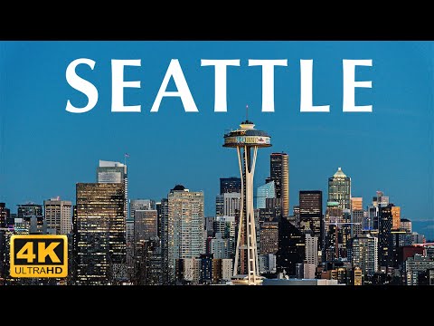 Seattle, USA 4k🇺🇸1 Hour Drone Aerial Relaxation Film ,Calming Music,Stunning and Relaxing Views