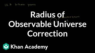 (Correction) Radius of Observable Universe