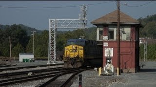 preview picture of video 'CSX in Grafton: Yard Action and Train Chasing'