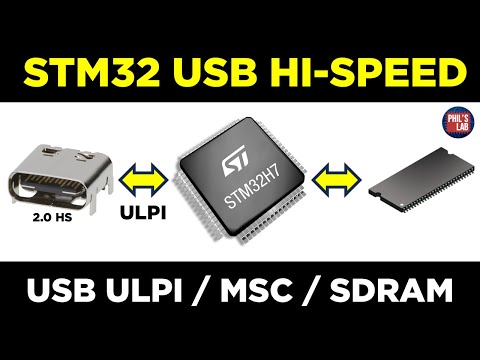 STM32 USB 2.0 High-Speed Tutorial (ULPI + MSC + SDRAM) - Phil's Lab #167