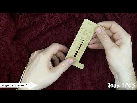 Jauge de mailles - 10b, objet en bois par Yannick Ludik