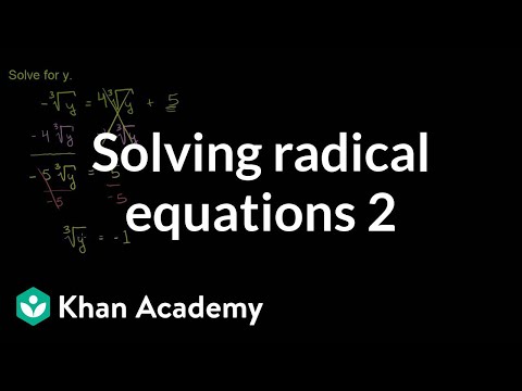 Solving Radical Expressions 2