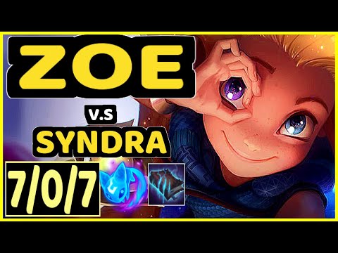 EVROT (ZOE) vs SYNDRA - 7/0/7 KDA MID CHALLENGER GAMEPLAY - BR