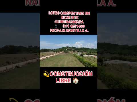 venta de lotes campestres en Ricaurte Cundinamarca
