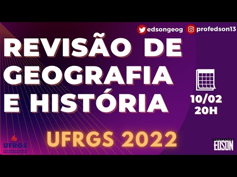 Revisão de Geografia/História - UFRGS 2022