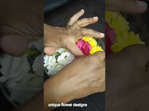 New way flower arrangement by prathima .  G
