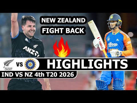 India Vs New Zealand Match Highlights 4TH T20 2026 | Ind Vs Nz