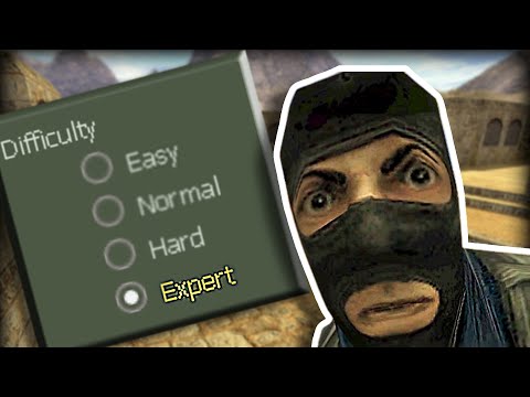 Counter Strike 1.6 bots on MAX difficulty...(horrifying)