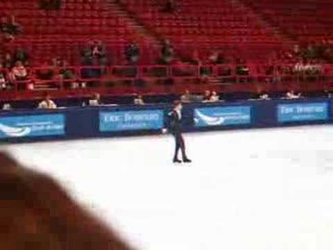 Brian Joubert (FRA) - Training before short prog - TEB2006