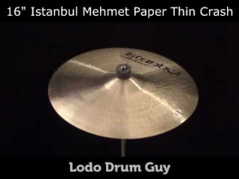 SOLD OUT 16" Istanbul Mehmet Paper Thin Crash Cymbal