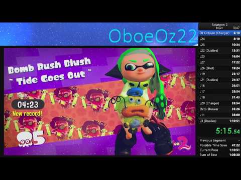 DJ Octavio in 4:23 PB (Splatoon 2 IL Speedrun)