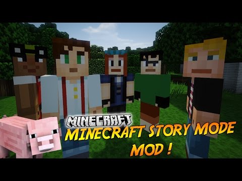 LAUGH AT MINECRAFT STORY MODE!  |  Presentation of the mod "MINECRAFT STORY MODE MOD"!  - [1.8]