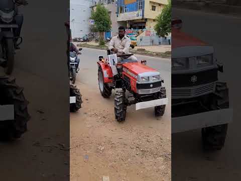 powerful mini tractor test drive vst mt 224