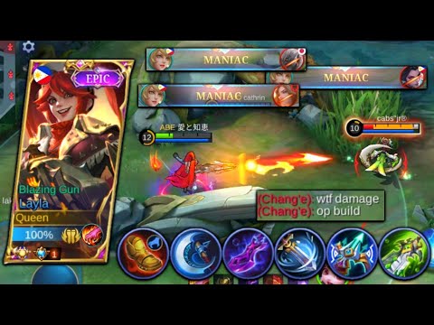 3X MANIAC WITH CORE LAYLA! PERFECT BUILD FOR NON-STOP KILLING! | Top 1 Global Layla