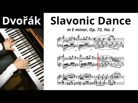 Dvořák: Slavonic Dance, Op. 72 No. 2 · Rare Solo Piano Version! · Performance + Score 🎹 | Chaimovich