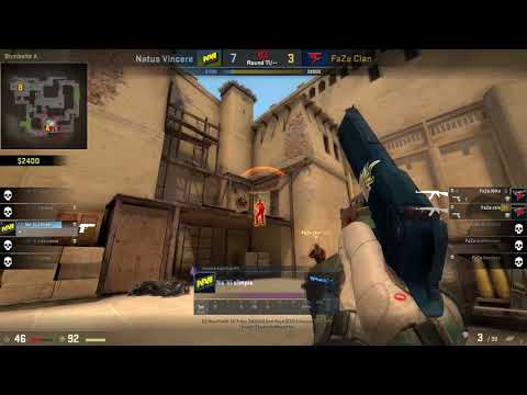 CS:GO POV Demo Na'Vi S1mple (48/29) vs FaZe (de_mirage)