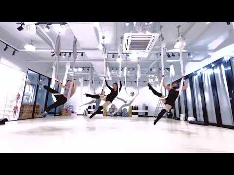 How mermaid continue her training when out of water. Aerial Yoga. #lifestyle #singapore #aerialyoga