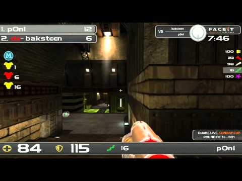 FACEIT - QUAKE LIVE SPRING SEASON CUP 1 (ROUND OF 16: BAKSTEEN vs. p0ni)