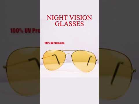 Casual Wear Yellow Night Drive Aviator Style Sunglasses