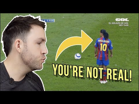 COACH REACTS to Ronaldinho (First time!) 14 RIDICULOUS TRICKS NO ONE EXPECTED