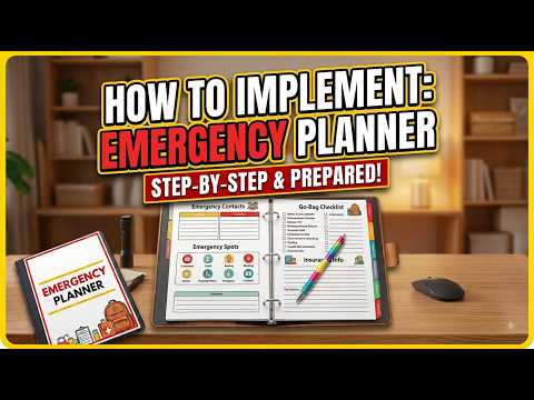 Emergency Planner Template For The Disorganized