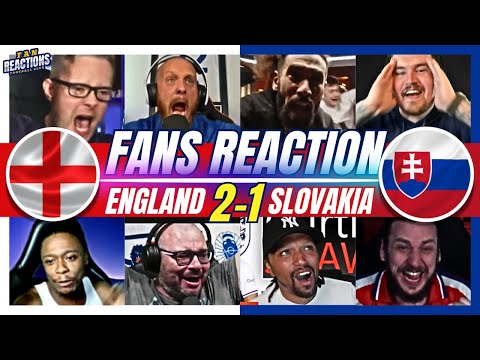 ENGLAND FANS CRAZY🤪REACTION TO ENGLAND 2-1 SLOVAKIA | EURO 2024