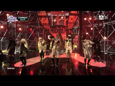 130815 B.A.P - Coffee Shop + Badman @ M!Countdown [720P]