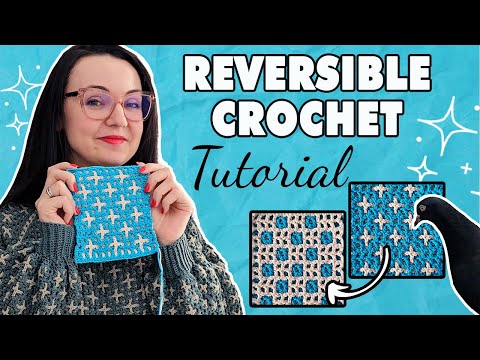 INTERLOCKING CROCHET WORKED FLAT ✨ Reversible crochet stitch tutorial | Tic Tac Toe Stitch