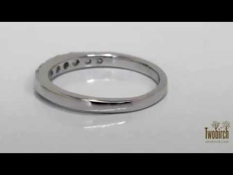 0.25 Carat Seven Stone Common Prong Wedding Ring - TwoBirch - TB-WR-0027-WG-E