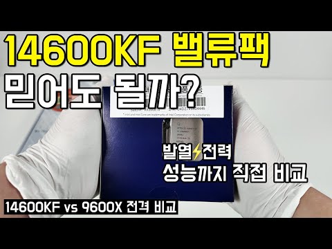 14600KF 밸류팩 믿어도 될까? 발열·전력·게이밍 성능 직접 비교해보니...