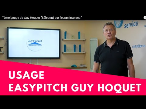 Utilisation de l'écran interactif Easypitch chez Guy Hoquet